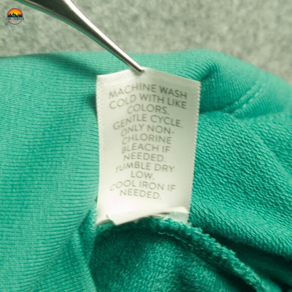 J. Jill Fit Pullover Sweatshirt Green Verde Long Sleeve V-Neck Pockets Women's L - Picture 11 of 11